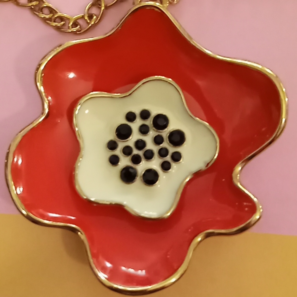 kate spade necklace poppy fields